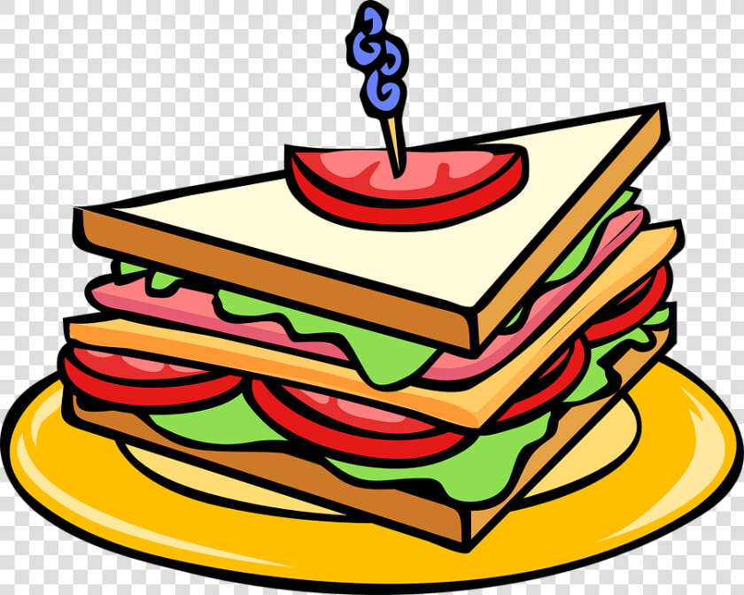 Snacks Clipart Png   Sandwich Clipart  Transparent PngTransparent PNG