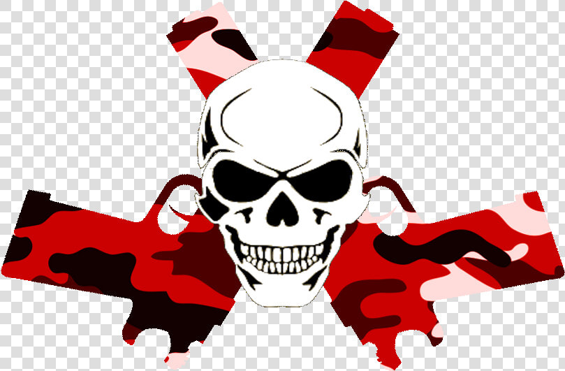 Skull Clipart Red   Skull And Guns Transparent  HD Png DownloadTransparent PNG