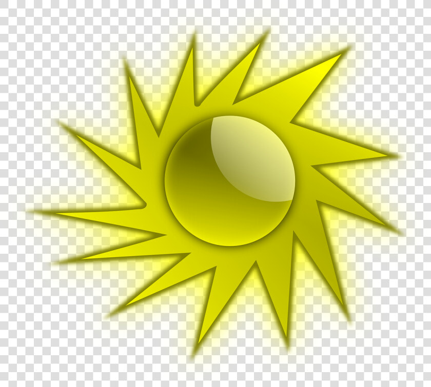 Transparent Spiky Circle Png   Vær Symbol Cool Sol  Png DownloadTransparent PNG