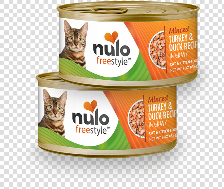 Freestyle Minced Turkey  amp  Duck Recipe In Gravy Data   Nulo Canned Cat Food  HD Png DownloadTransparent PNG