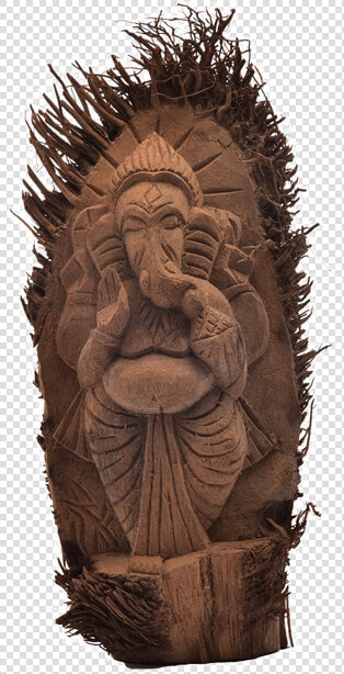 Lord Ganesh Bamboo Root Showpiece Title Lord Ganesh   Ganesh In Flower Png  Transparent PngTransparent PNG