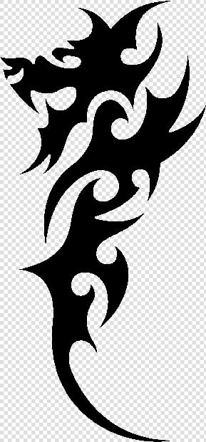 Decal Tribal Snake Tattoo Chinese Dragon Japanese Dragon   Chinese Tribal Dragon Tattoo  HD Png DownloadTransparent PNG