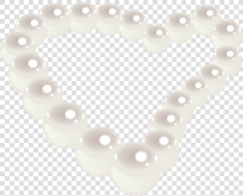 Pearl Heart Clip Arts   Colar De Perolas Png  Transparent PngTransparent PNG