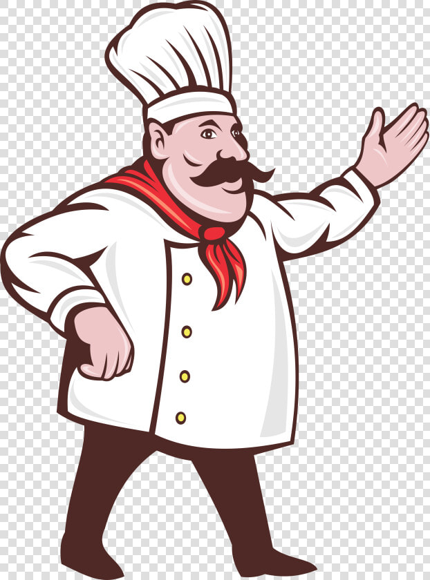 Chef Cartoon Clip Art Pan Transprent Png   Chef Clipart Black And White  Transparent PngTransparent PNG