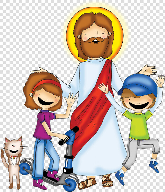 Jesus Con Los Niños Png  Transparent PngTransparent PNG