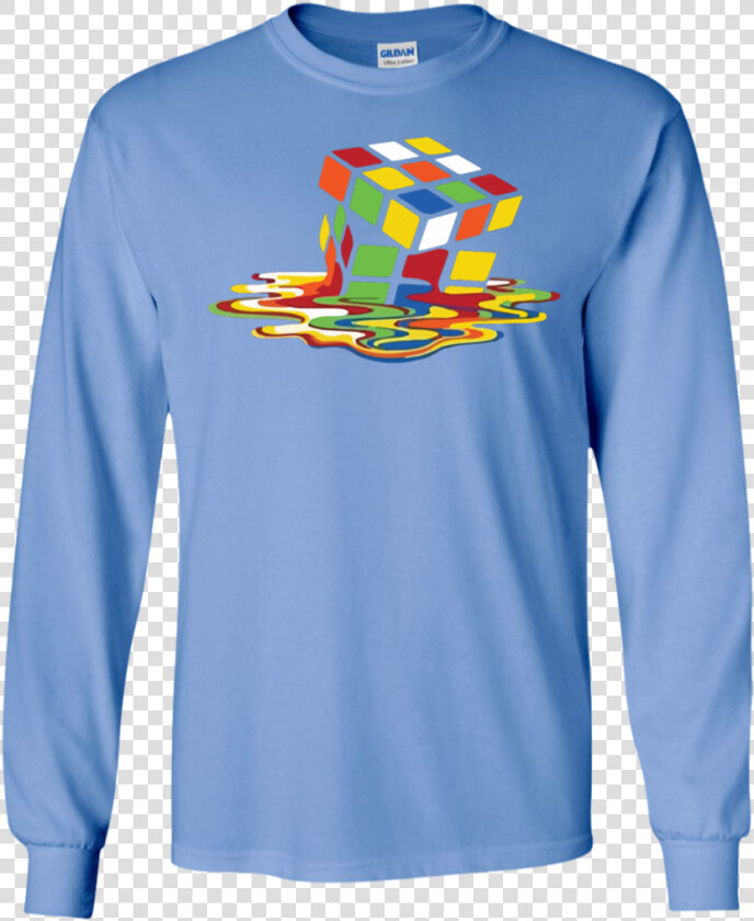 Melting Rubick’s Cube Sheldon Cooper Ls Ultra Cotton   T shirt  HD Png DownloadTransparent PNG