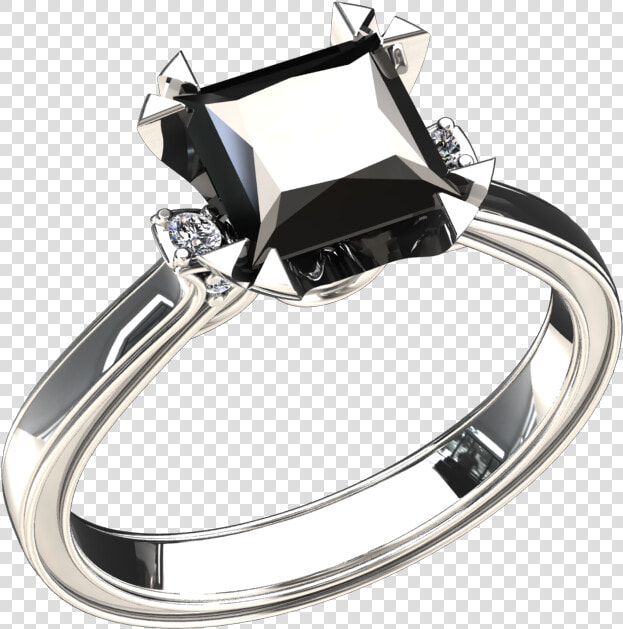 50 Carat Princess Cut Black Diamond Solitaire 14k Gold   Princess Cut  HD Png DownloadTransparent PNG