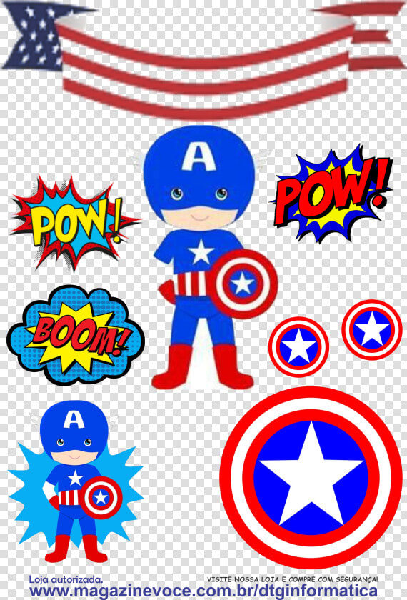 Topo De Bolo Capitao America Baby  HD Png DownloadTransparent PNG