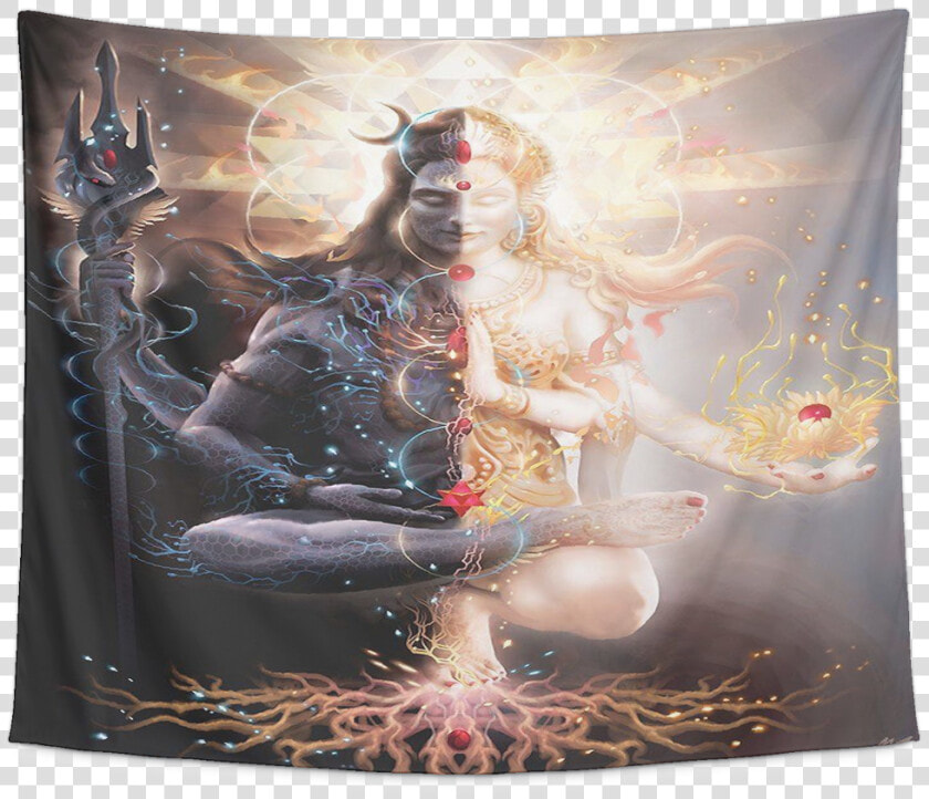 Hindu Deity Divine Masculine Feminine God Shiva Balance   Tantric Marriage  HD Png DownloadTransparent PNG