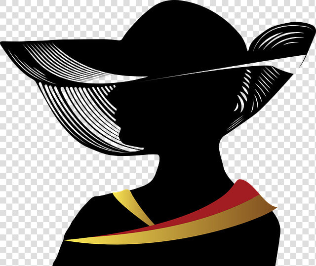 Woman Of The Church Png   Woman Wearing Hat Silhouette  Transparent PngTransparent PNG