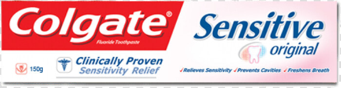 Colgate Sensitive Original Toothpaste 80 Gms  HD Png DownloadTransparent PNG