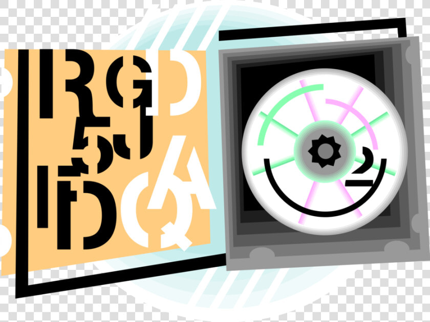 Vector Illustration Of Dvd And Cd Rom Compact Digital   Circle  HD Png DownloadTransparent PNG