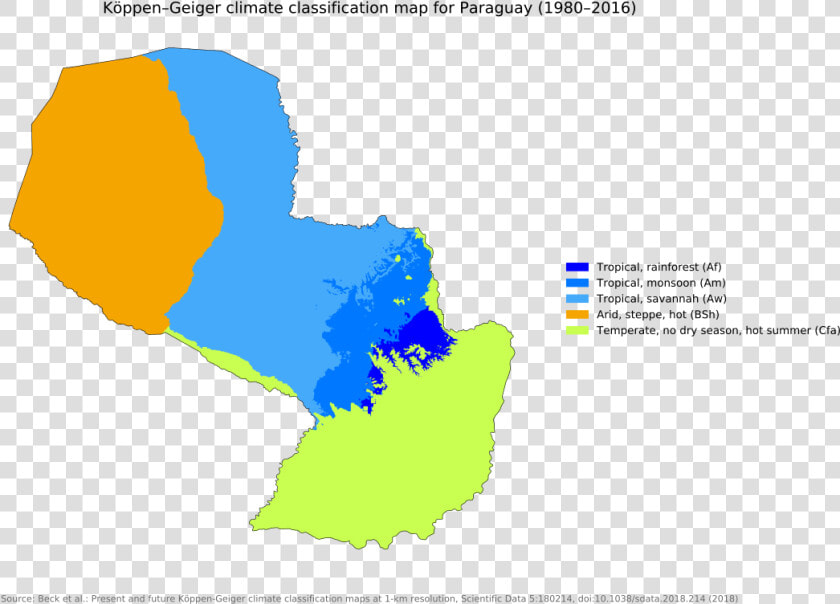 Climate Map Of Paraguay  HD Png DownloadTransparent PNG