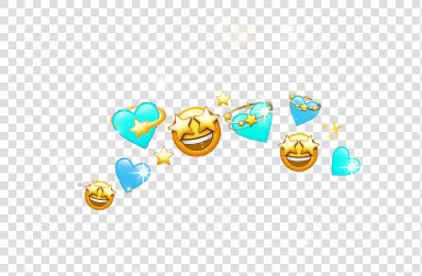  crown  emoji  blue  deco  turquoise  freetoedit  cute   Illustration  HD Png DownloadTransparent PNG