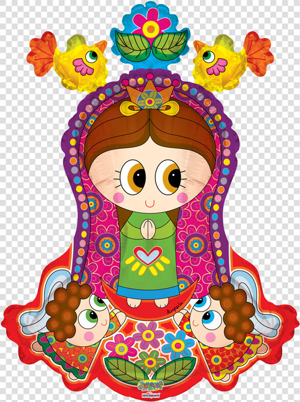 Virgencita Distroller Con Angelitos   Imagenes De La Virgen Maria Animada  HD Png DownloadTransparent PNG