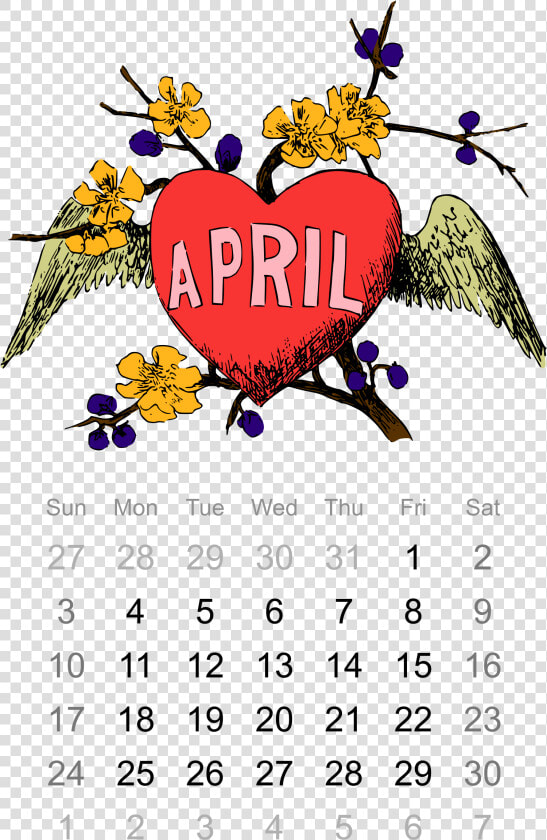 April Images Clipart Desktop Backgrounds   April Calendar Transparent  HD Png DownloadTransparent PNG