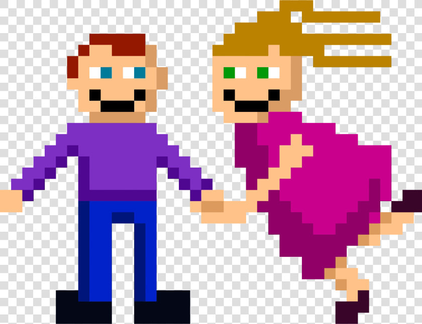 Pixel Couple Clip Arts   Anti Bullying Tarpaulin  HD Png DownloadTransparent PNG