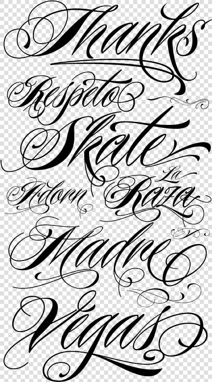 Clip Art Curvy Tattoo Font Fonts Graphic Design Pinterest   Tattoo Lettering Fonts  HD Png DownloadTransparent PNG