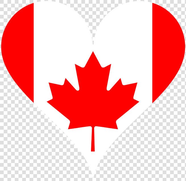 Heart  Flag  Canada  Love  National Flag  Maple Leaf   Clipart Canada Maple Leaf  HD Png DownloadTransparent PNG