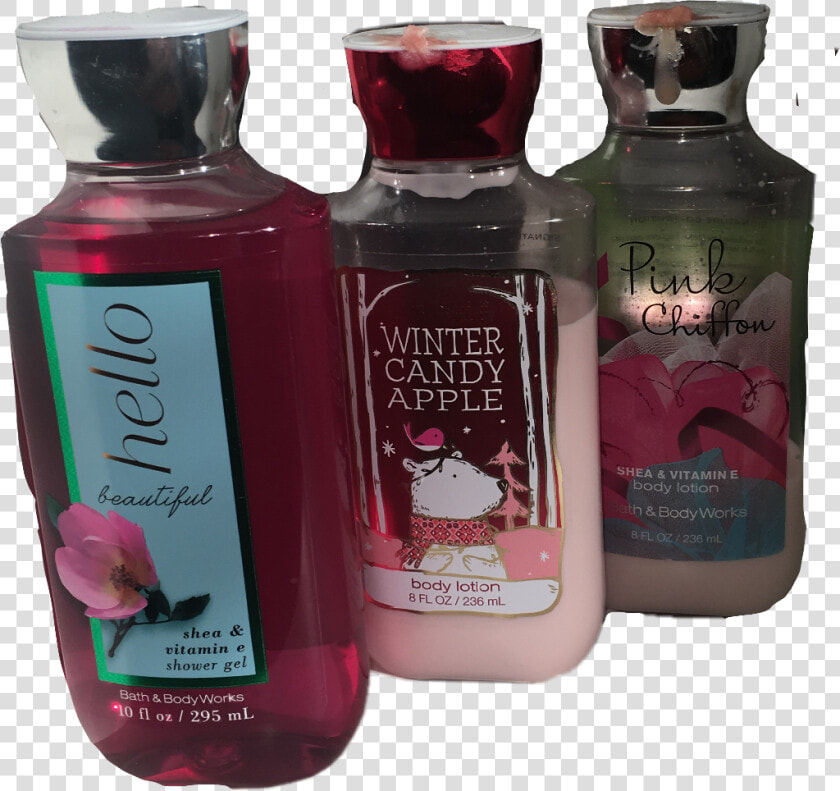  bathandbodyworks  lotion  pink  aesthetic  pinkaesthetic   Glass Bottle  HD Png DownloadTransparent PNG