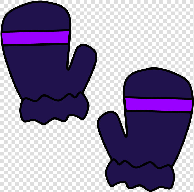 Mittens  Fur Cuff  Stripe  Purple   Clipart For Brown Mittens  HD Png DownloadTransparent PNG