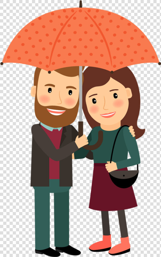 Clipart Umbrella Couple   Couple Cartoon Png Love  Transparent PngTransparent PNG