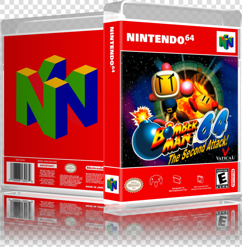 Bomberman 64 Second Attack Nintendo 64 N64   Png Download   Bust A Move 99 Nintendo 64 Cover  Transparent PngTransparent PNG