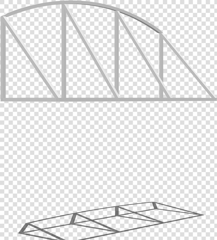 Traditional Rounded Awning Frame Front Left View   Arch  HD Png DownloadTransparent PNG