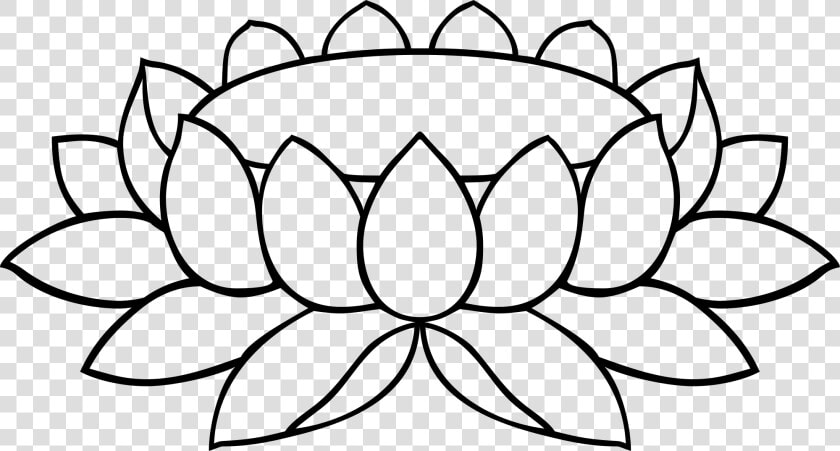 File Lotus Padma 12a Svg Wikimedia Commons   Lotus Line Art Png  Transparent PngTransparent PNG