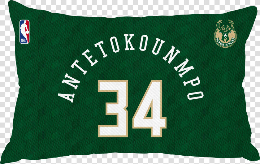 Giannis Antetokounmpo Pillow Case Number   Milwaukee Bucks  HD Png DownloadTransparent PNG