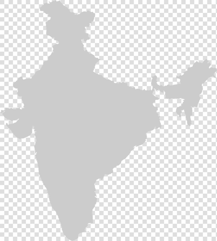 India Map Clip Art   India Map In Grey  HD Png DownloadTransparent PNG