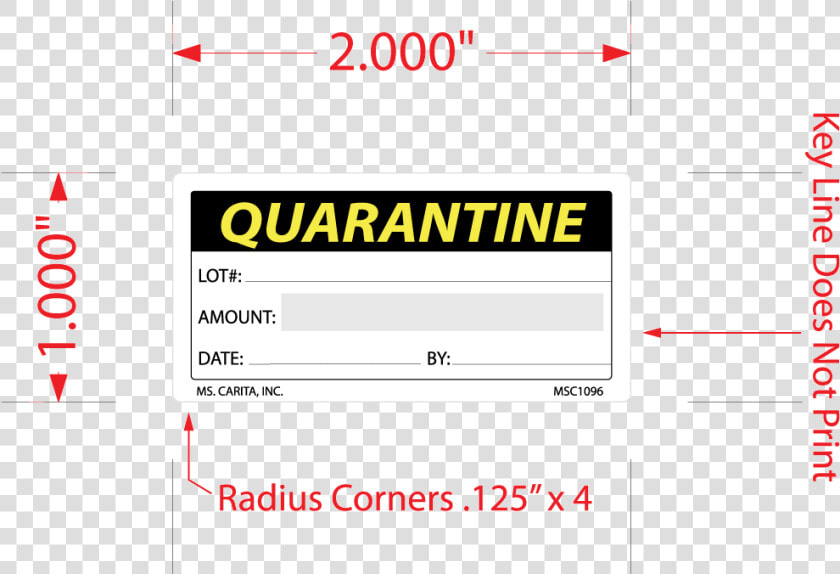 Quarantine Lot Labels   Carmine  HD Png DownloadTransparent PNG