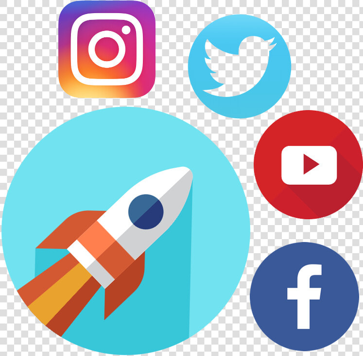 Boost Buzz In Social Media   Social Media Rocket Png  Transparent PngTransparent PNG