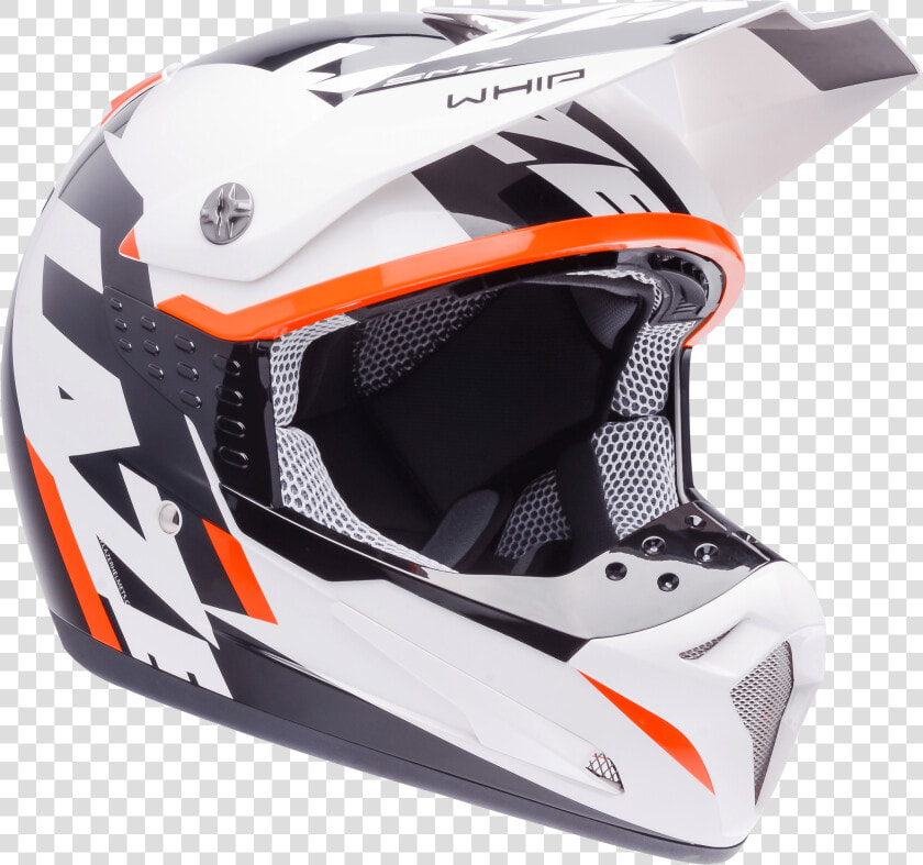 Motorcycle Helmet Lazer Smx Whip White Black Orange   Helmet Png Hd  Transparent PngTransparent PNG