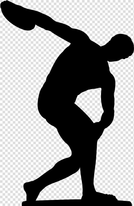 Discus Throw Silhouette   Transparent Cartoons   Discus Throw Silhouette  HD Png DownloadTransparent PNG