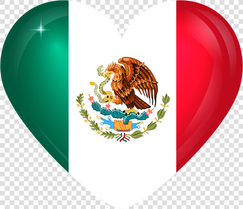 Flag Of Mexico Flag Of Italy Coat Of Arms Of Mexico   Transparent Mexico Flag Heart  HD Png DownloadTransparent PNG