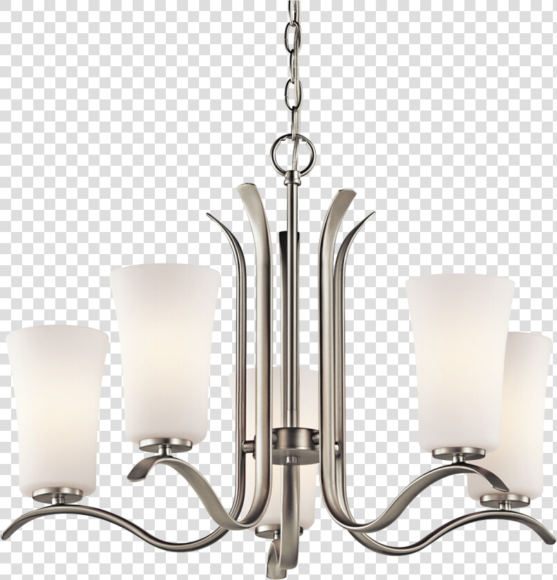 Kichler 5 Light Chandelier Brushed Nickel  HD Png DownloadTransparent PNG