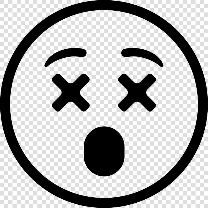 Dizzy Emoji Black And White  HD Png DownloadTransparent PNG