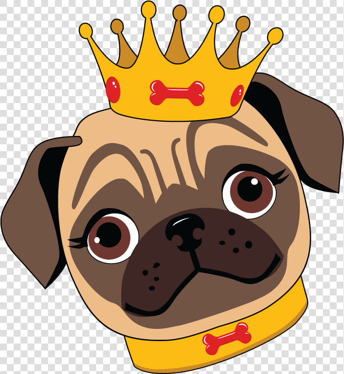 Transparent Pug Face Clipart   Cartoon Pug Png  Png DownloadTransparent PNG