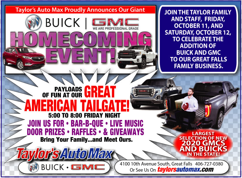 Taylor’s Auto Max Nissan Gmc Buick Of Great Falls Storefront   Flyer  HD Png DownloadTransparent PNG