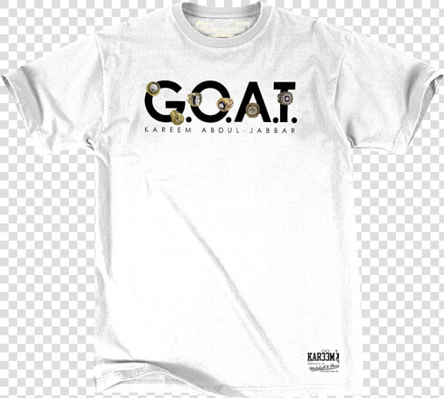 Los Angeles Lakers Kareem Abdul Jabbar The Goat T Shirt   Goat T Shirt  HD Png DownloadTransparent PNG