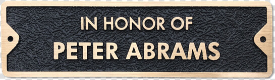 Bronze Memorial Plaque For Bench   Label  HD Png DownloadTransparent PNG