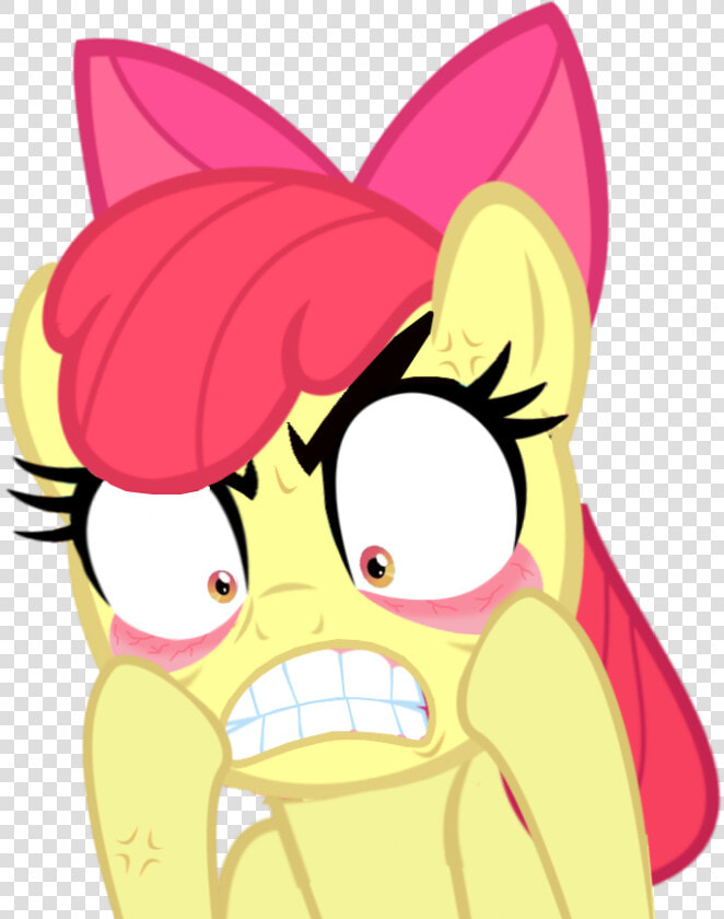 Drawn Anger Gritted Tooth   Apple Bloom Angry  HD Png DownloadTransparent PNG