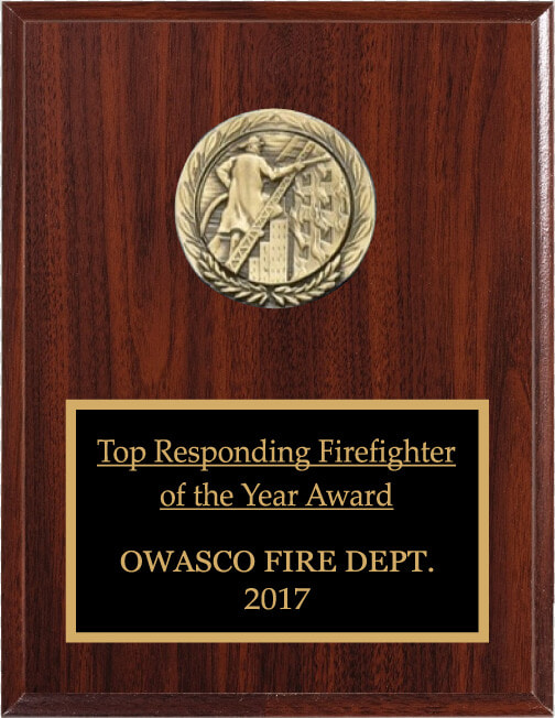 Cherry Finish Firefighter Sample Plaque 11  HD Png DownloadTransparent PNG