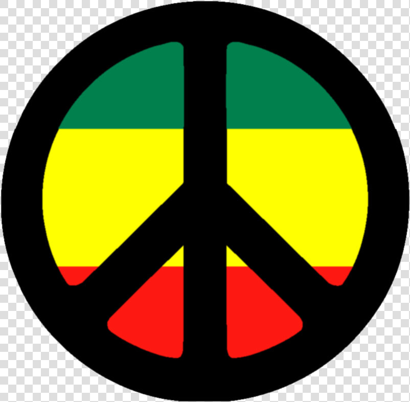 Peace Symbol Png   Peace Logo Rasta Color  Transparent PngTransparent PNG