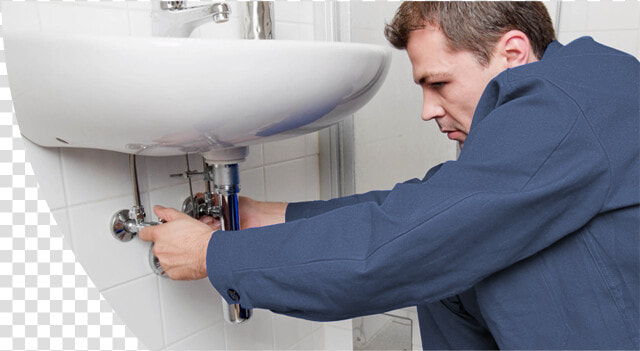 Plumber Repairing Sink Pipes  HD Png DownloadTransparent PNG