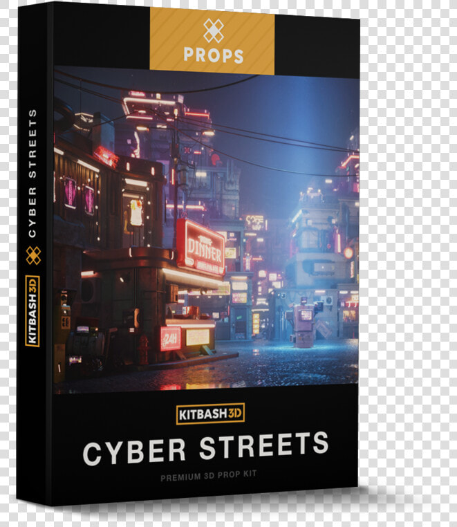 Cyber Streets Srcset Data   Kitbash3d Models Props Roads  HD Png DownloadTransparent PNG