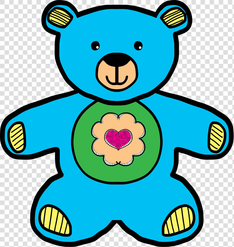 Blue Teddy Bear Clip Arts   Teddy Bear For Drawing  HD Png DownloadTransparent PNG