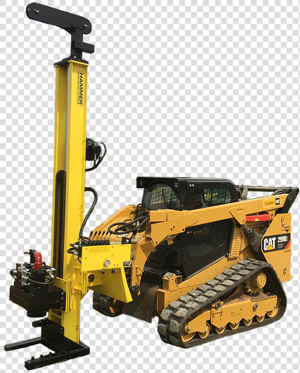 Drill Rig Attachments Skid Steer  HD Png DownloadTransparent PNG