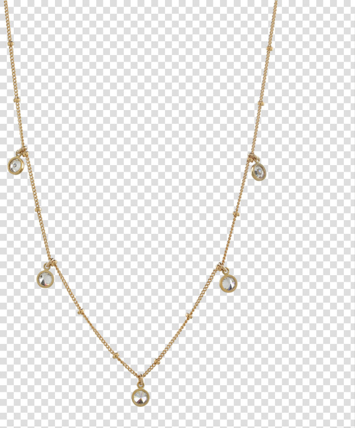 Cz On Ball Chain Choker   Necklace  HD Png DownloadTransparent PNG